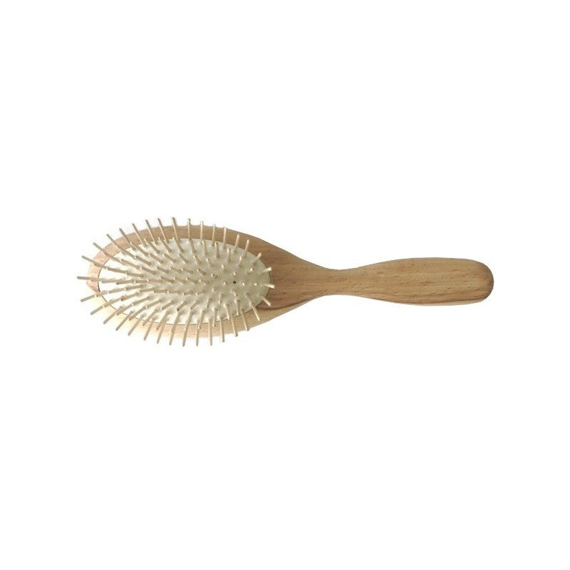 Oval Hair Brush with Wooden Pins