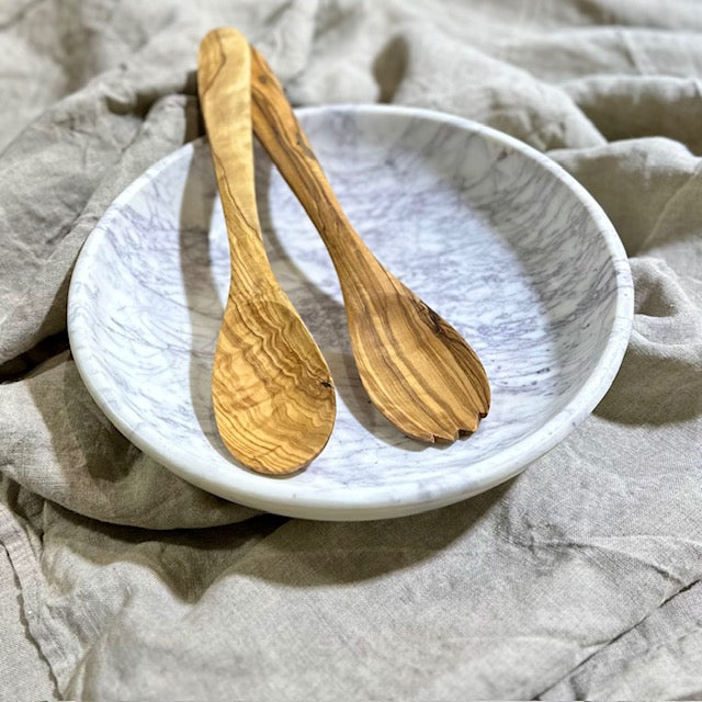 Olive Wood Salad Servers - Redecker