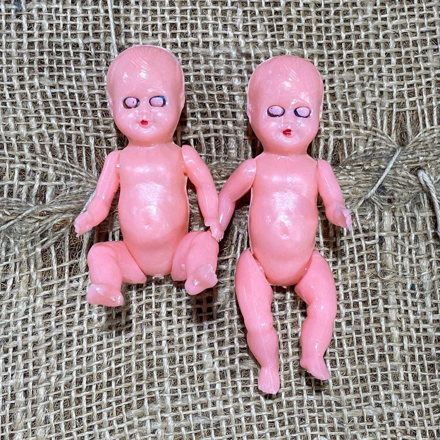 Vintage 1950s Tiny Plastic Doll Toy