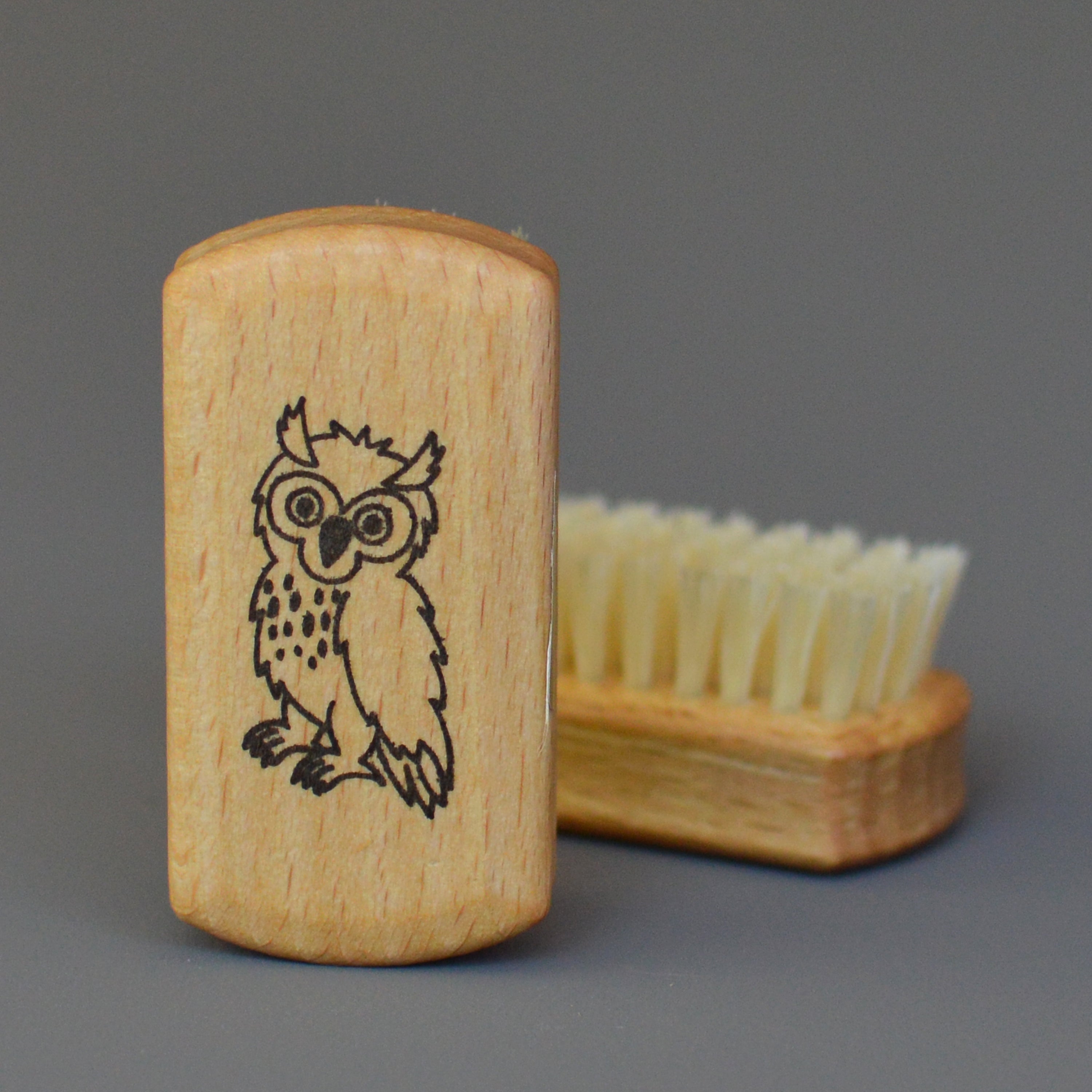 Nail Brush with Owl by Redecker