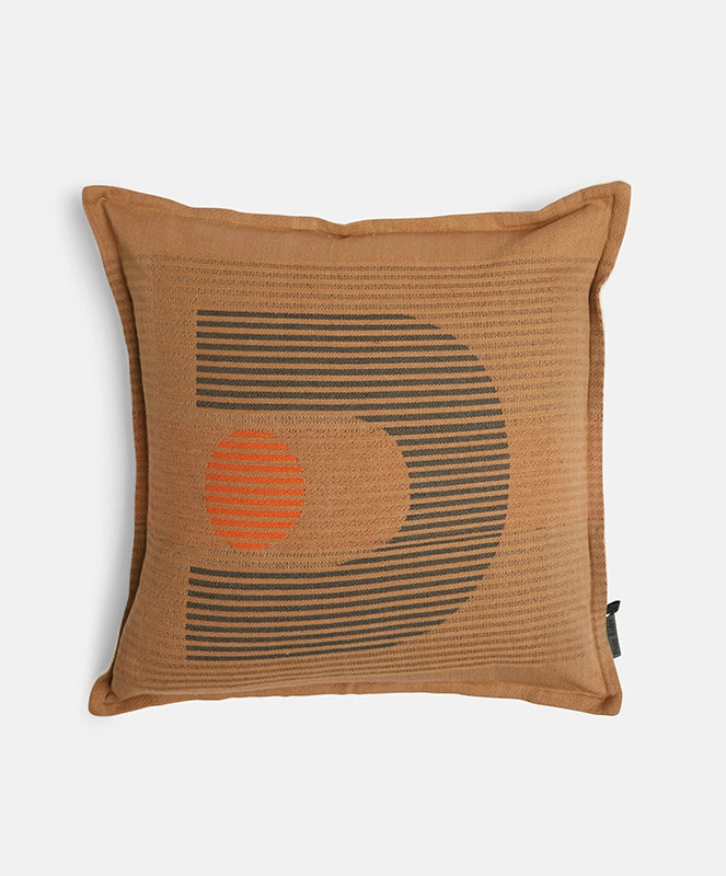 Pony Rider Loop Road Cushion - Tanzine