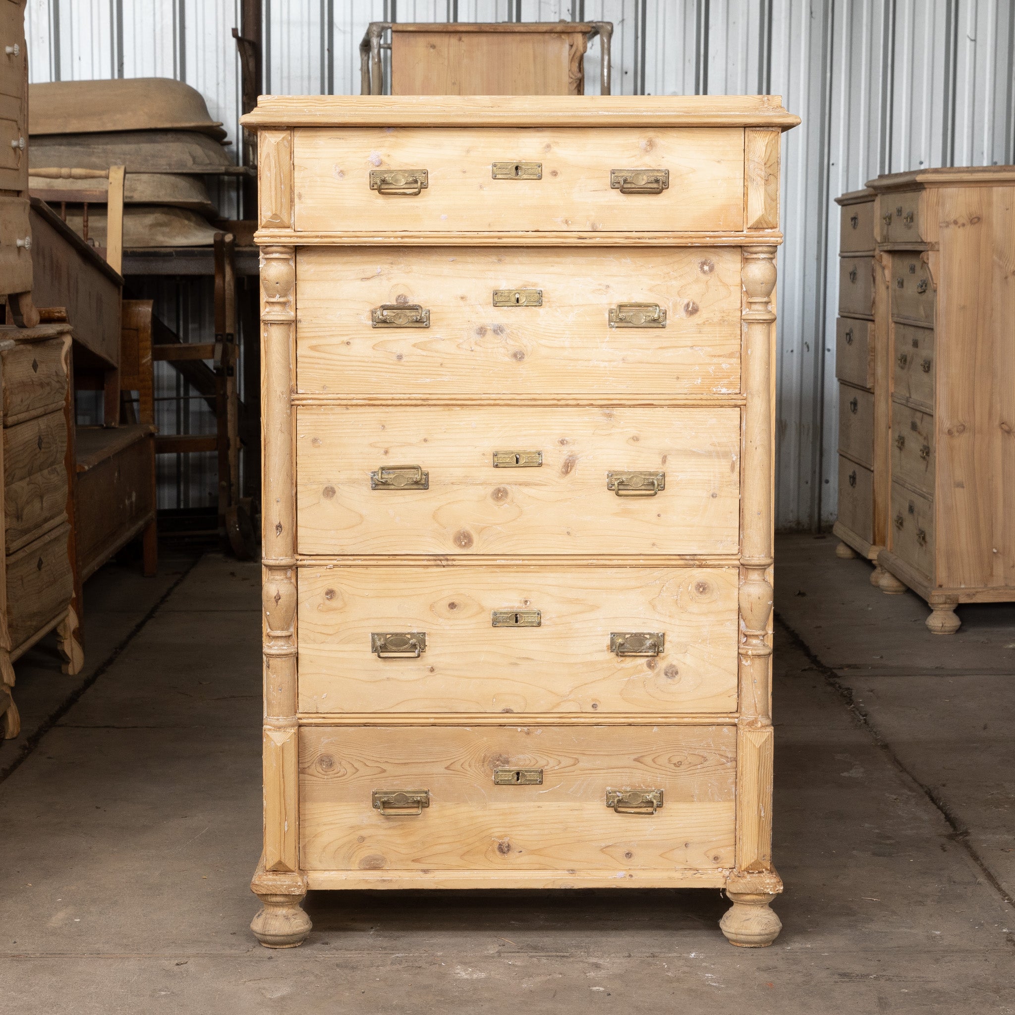 Vintage European Pine Drawers