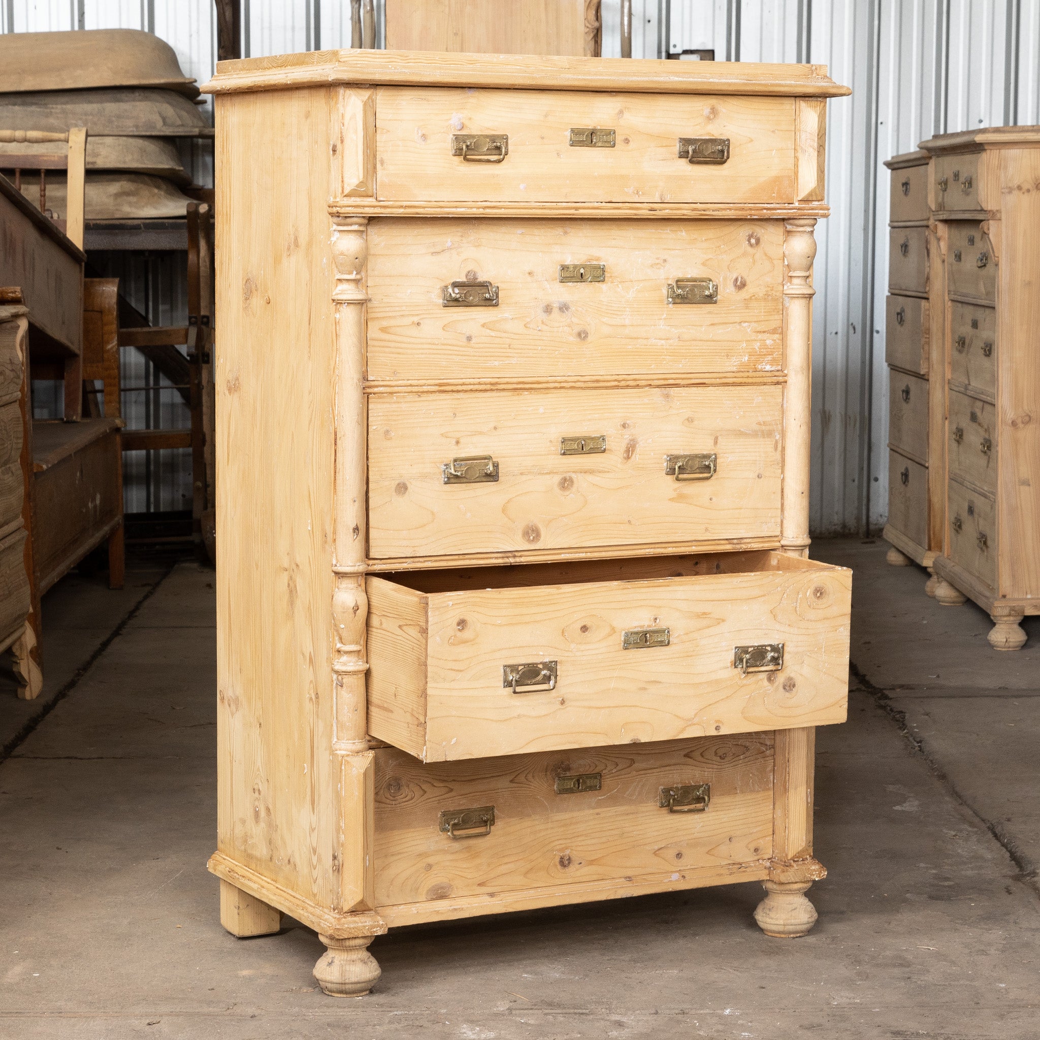 Vintage European Pine Drawers