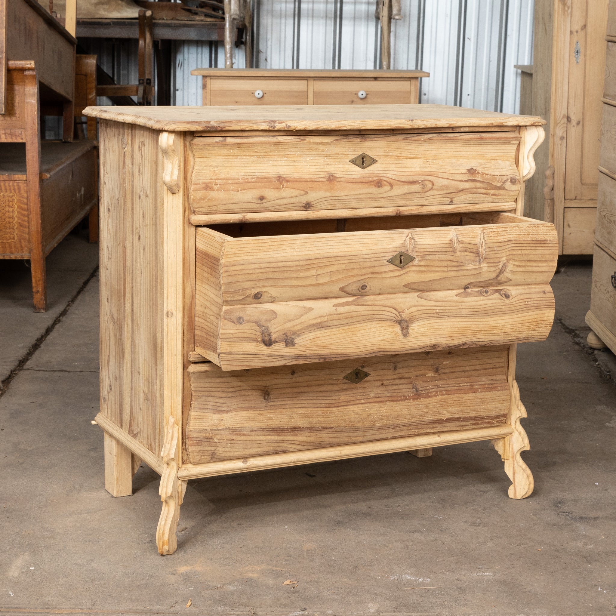 Vintage European Pine Drawers