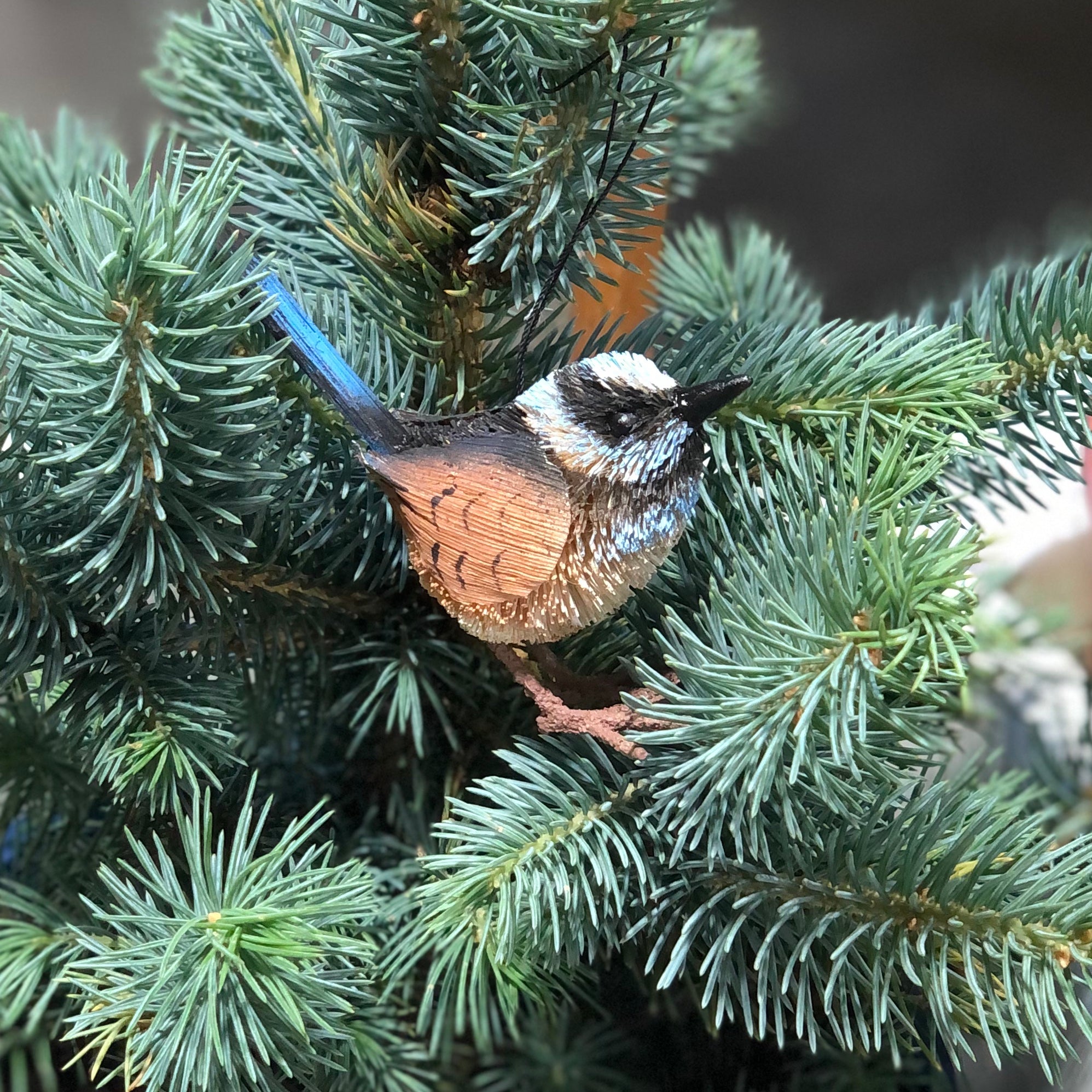 Sweet bristlebrush wren holiday ornament - available at scouthouse.com.au