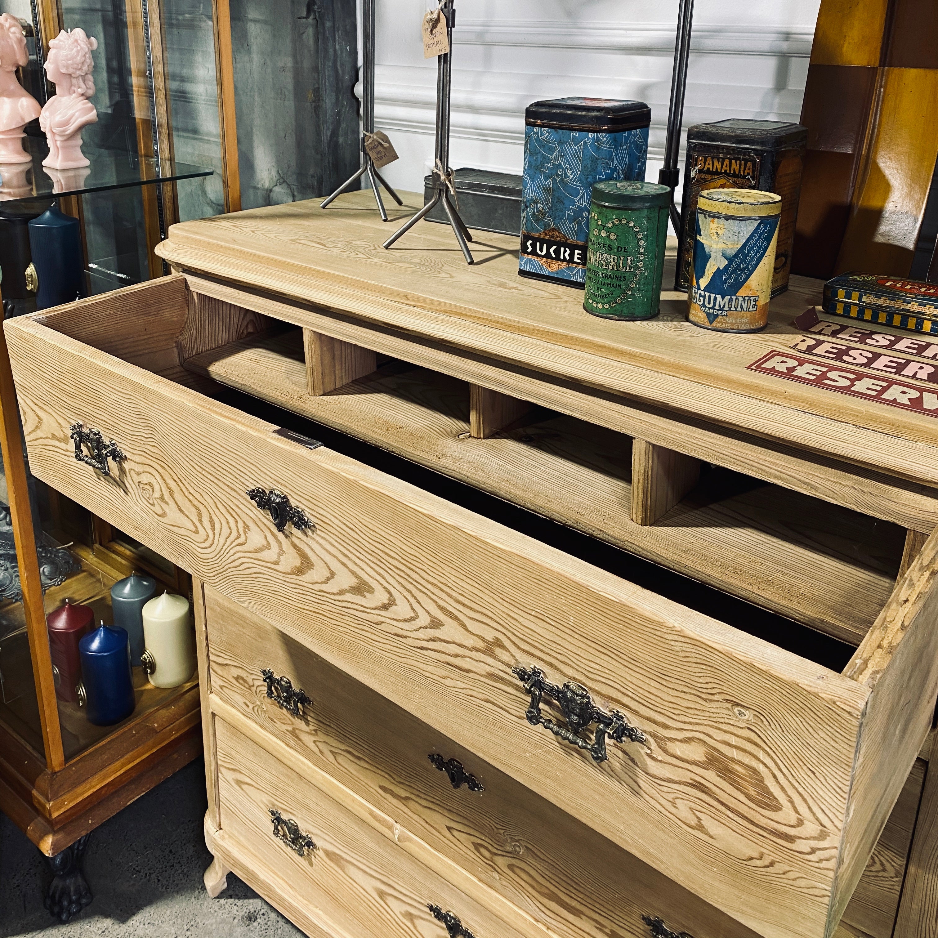 Vintage European Pine Drawers