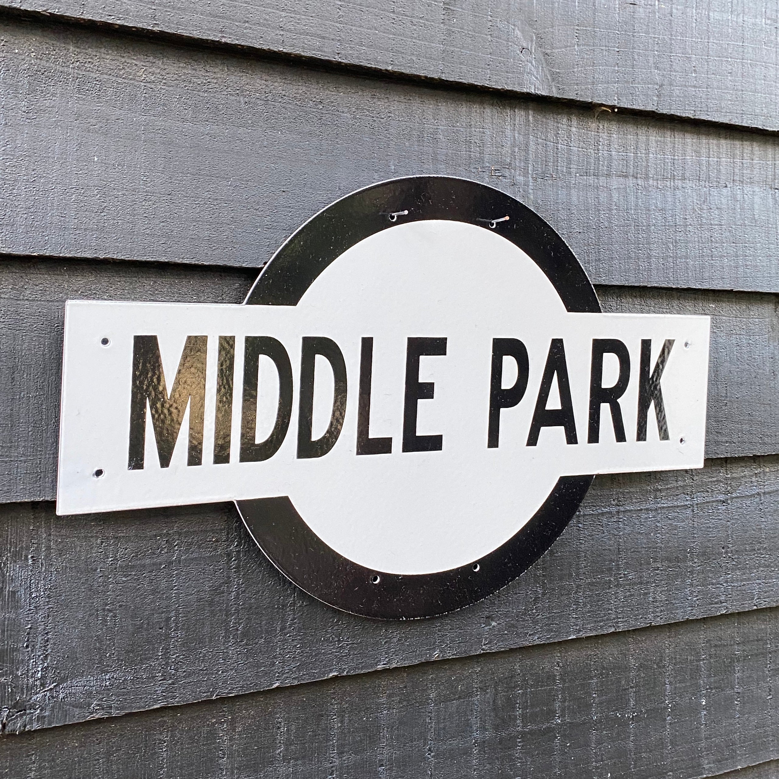 Middle Park Victorian Railways Enamel Sign