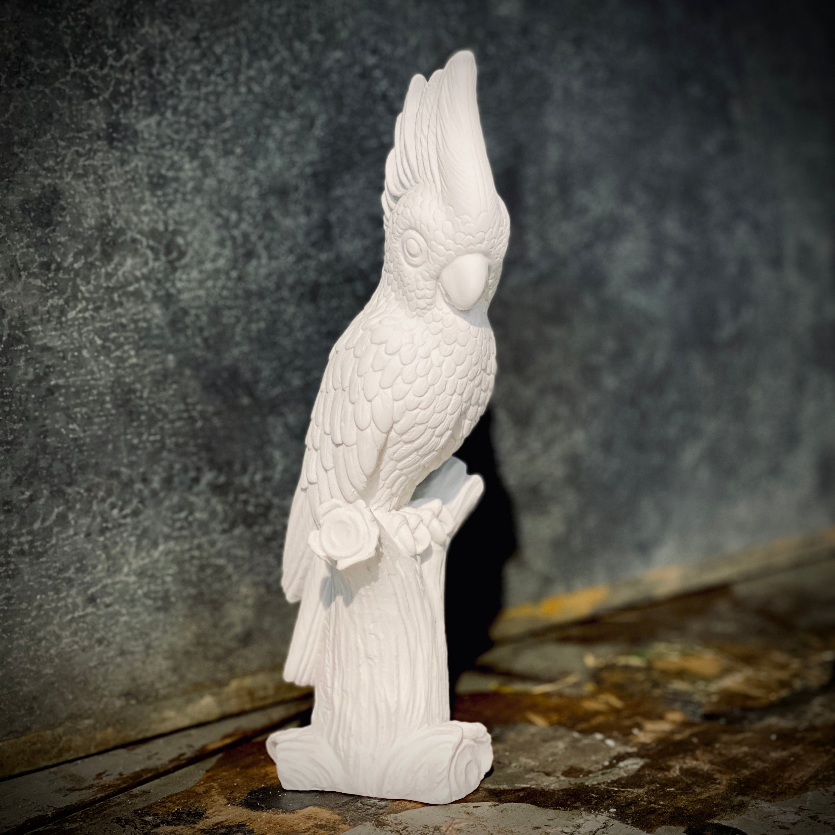 COCKATOO ALABASTER - 25 cm