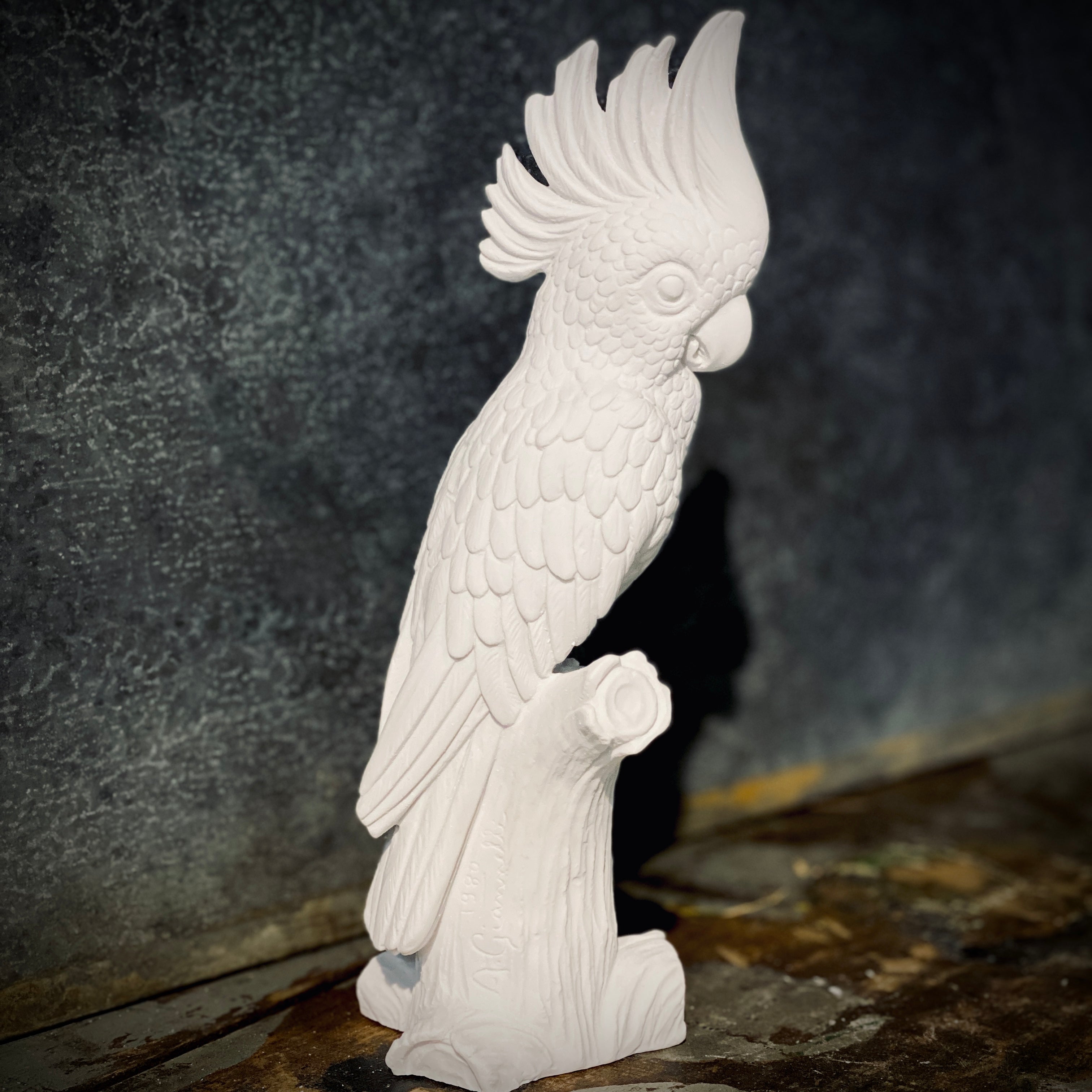 COCKATOO ALABASTER - 25 cm