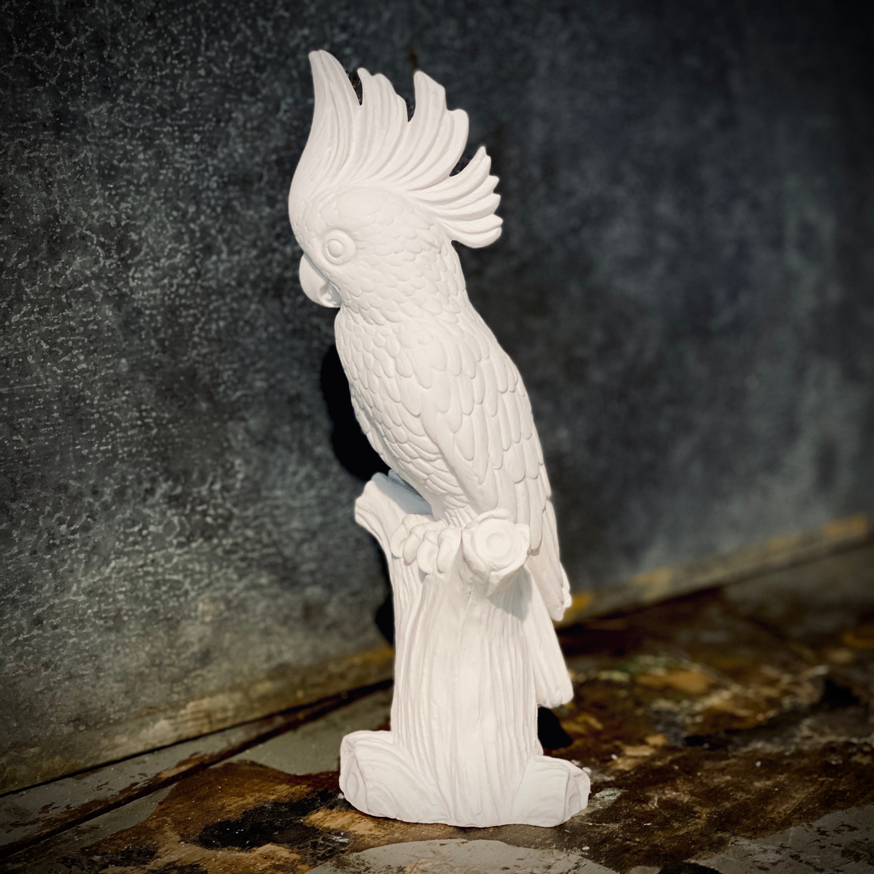 COCKATOO ALABASTER - 25 cm