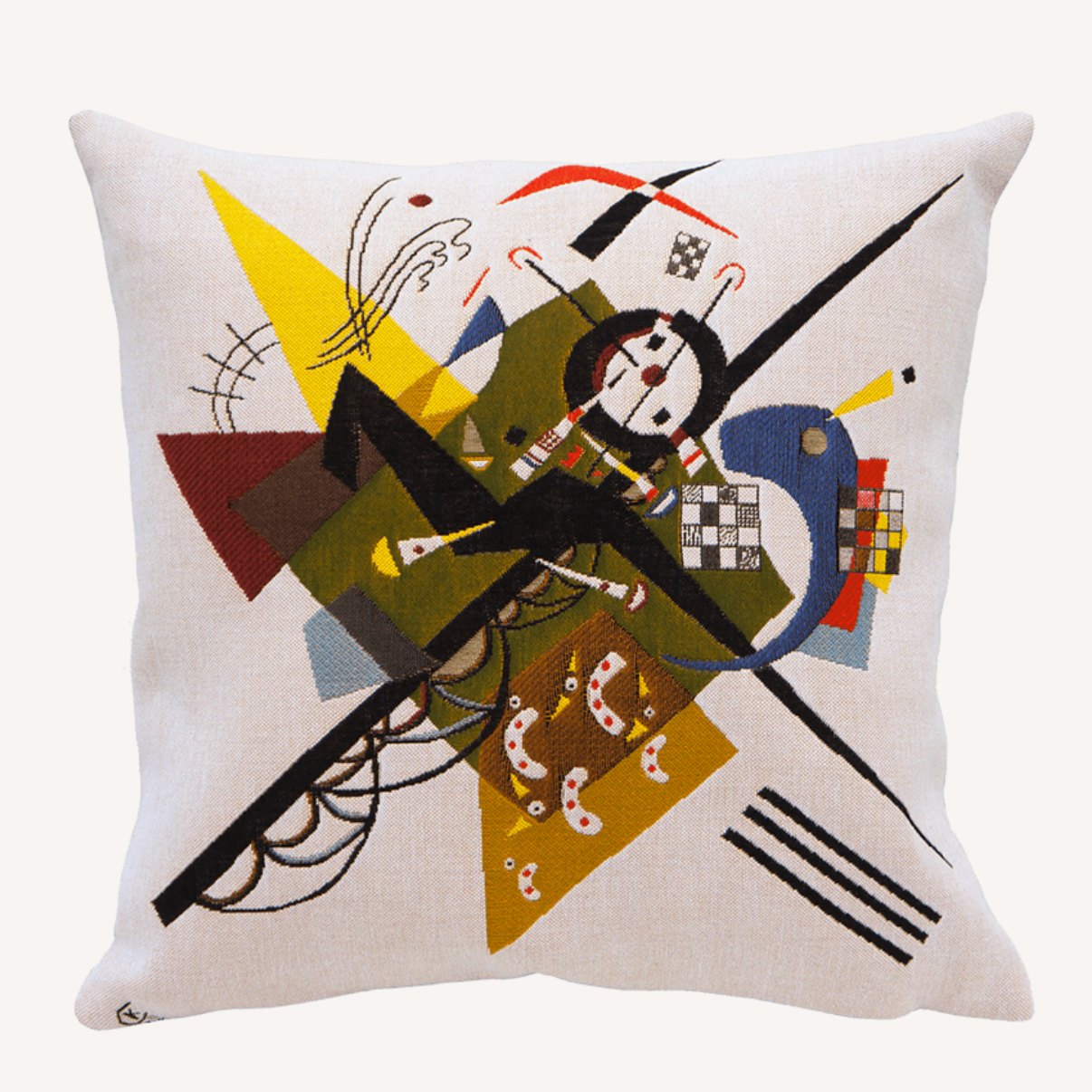 Wassily Kandinsky- Auf Weisse II - Cushion - 45 x 45