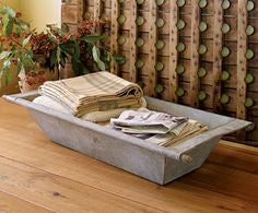 Vintage Zinc Steel Dough Bowl