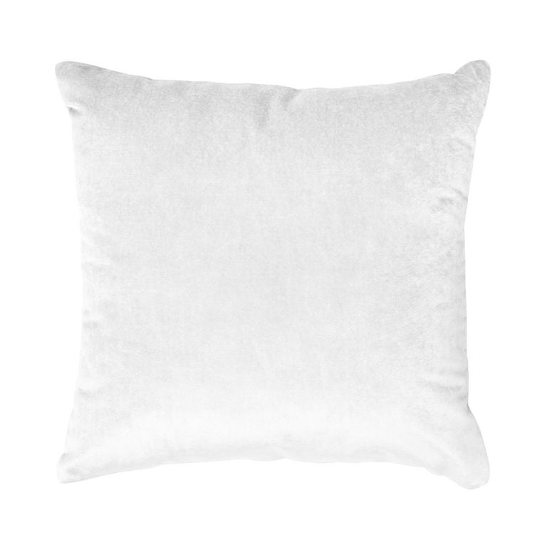 Iosis France Velvet Berlingot Cushion in White 45cm