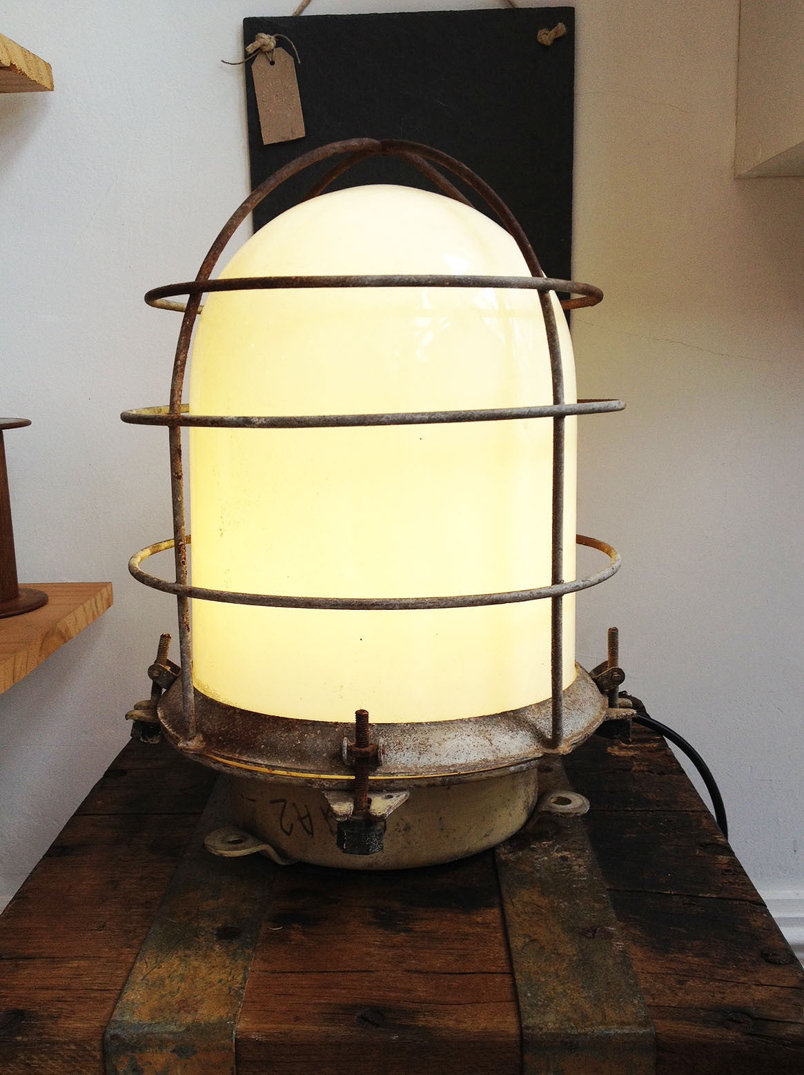 Vintage Russian Nautical Ship Lamp